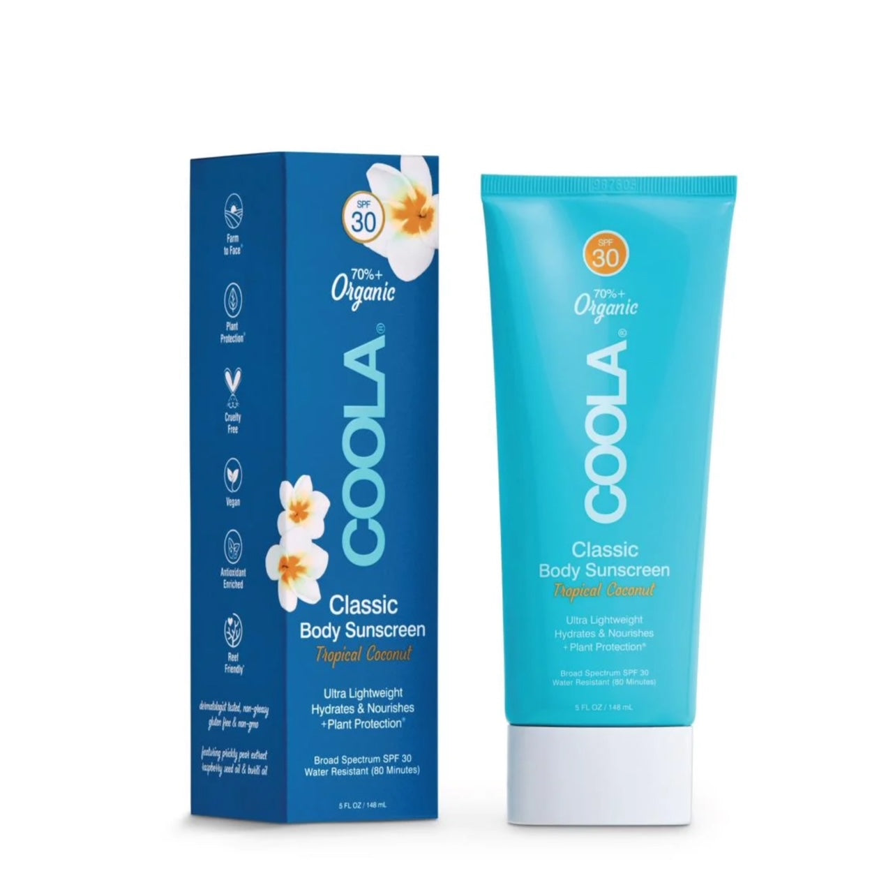 COOLA - Crème Solaire Classique corps - FPS 30 - Coco Tropicale